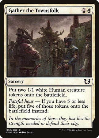 Gather the Townsfolk [Duel Decks: Blessed vs. Cursed] MTG Single Magic: The Gathering  | Multizone: Comics And Games
