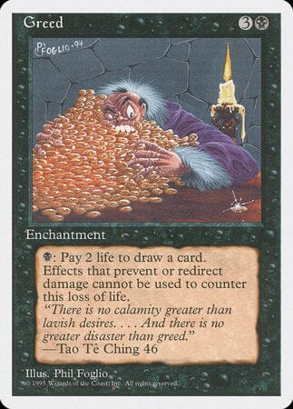 Greed [Fourth Edition] MTG Single Magic: The Gathering  | Multizone: Comics And Games