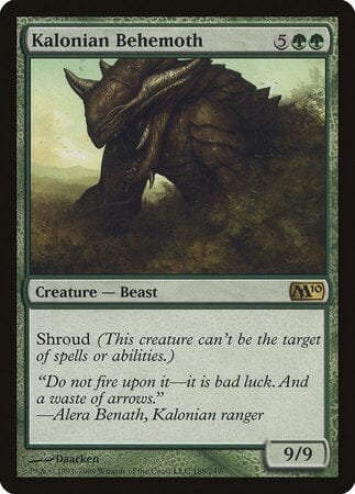 Kalonian Behemoth [Magic 2010] MTG Single Magic: The Gathering  | Multizone: Comics And Games