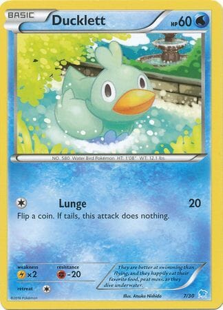 Ducklett (7/30) [XY: Trainer Kit 3 - Suicune] Pokemon Single Pokémon  | Multizone: Comics And Games