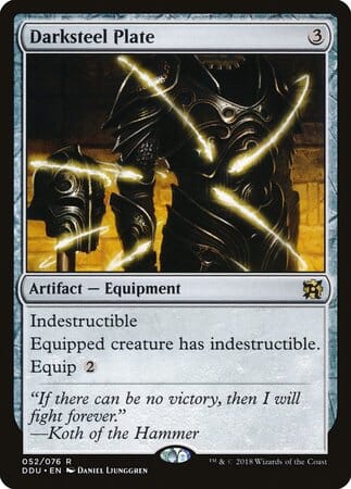 Darksteel Plate [Duel Decks: Elves vs. Inventors] MTG Single Magic: The Gathering  | Multizone: Comics And Games