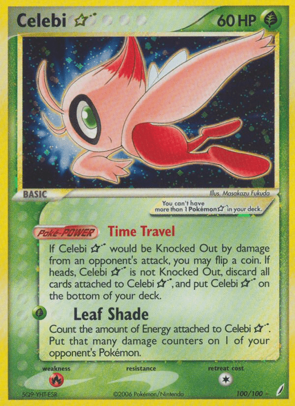 Celebi Star (100/100) [EX: Crystal Guardians] Pokemon Single Pokémon  | Multizone: Comics And Games