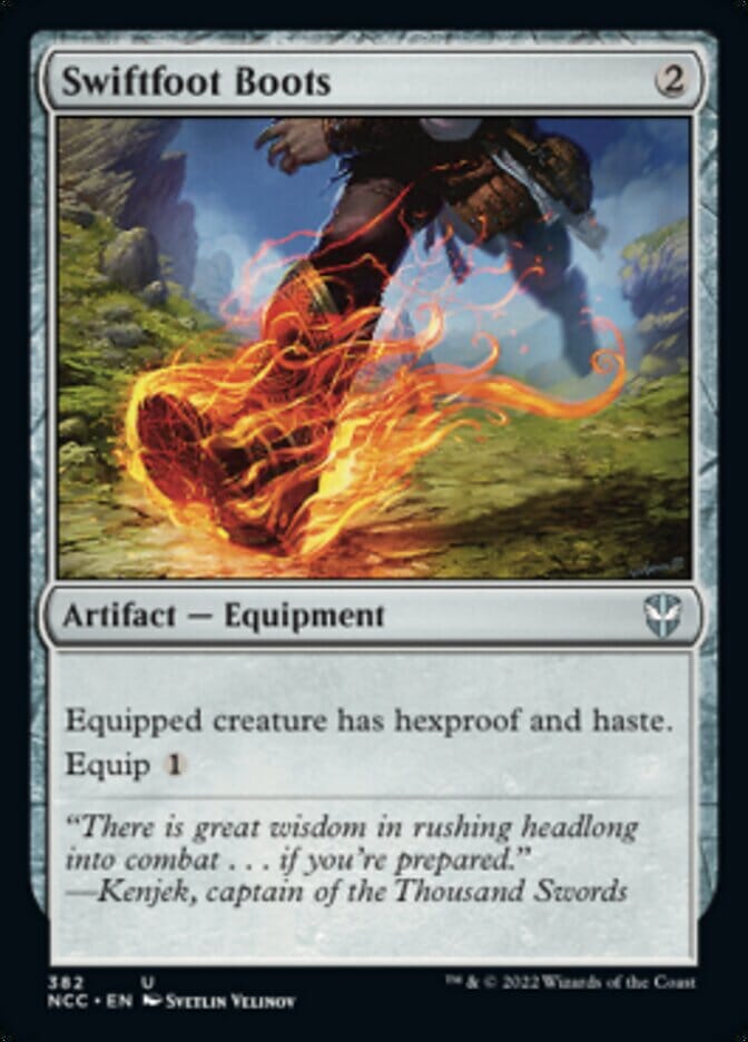 Swiftfoot Boots [Streets of New Capenna Commander] MTG Single Magic: The Gathering  | Multizone: Comics And Games