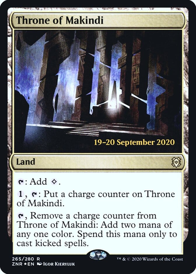 Throne of Makindi [Zendikar Rising Prerelease Promos] MTG Single Magic: The Gathering  | Multizone: Comics And Games
