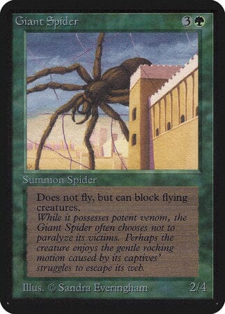 Giant Spider [Limited Edition Alpha] MTG Single Magic: The Gathering  | Multizone: Comics And Games