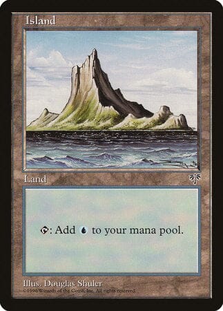 Island (Off-Center Spire) [Mirage] MTG Single Magic: The Gathering  | Multizone: Comics And Games