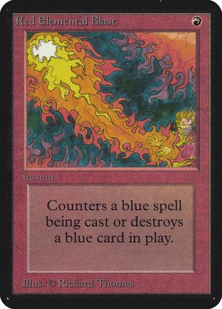Red Elemental Blast [Limited Edition Alpha] MTG Single Magic: The Gathering  | Multizone: Comics And Games