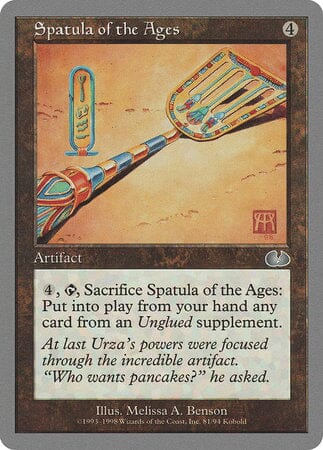 Spatula of the Ages [Unglued] MTG Single Magic: The Gathering  | Multizone: Comics And Games