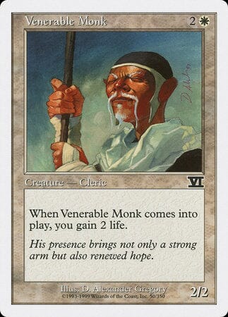 Venerable Monk [Classic Sixth Edition] MTG Single Magic: The Gathering  | Multizone: Comics And Games