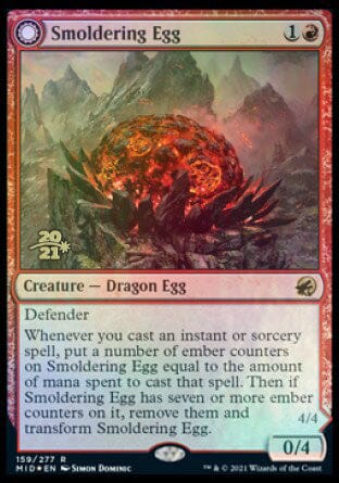 Smoldering Egg // Ashmouth Dragon [Innistrad: Midnight Hunt Prerelease Promos] MTG Single Magic: The Gathering  | Multizone: Comics And Games