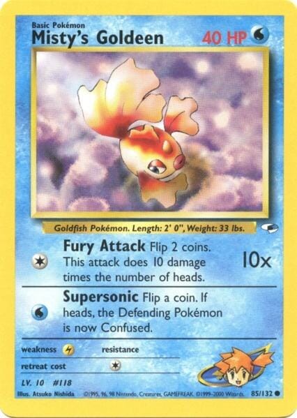 Misty's Goldeen (85/132) [Gym Heroes Unlimited] Pokemon Single Pokémon  | Multizone: Comics And Games