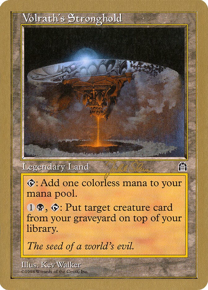 Volrath's Stronghold (Jakub Slemr) [World Championship Decks 1999] MTG Single Magic: The Gathering  | Multizone: Comics And Games