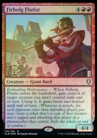 Firbolg Flutist [Commander Legends: Battle for Baldur's Gate Prerelease Promos] MTG Single Magic: The Gathering  | Multizone: Comics And Games