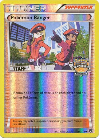Pokemon Ranger (104/114) (Regional Championship Promo Staff) [XY: Steam Siege] Pokemon Single Pokémon  | Multizone: Comics And Games
