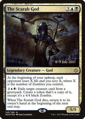The Scarab God [Hour of Devastation Promos] MTG Single Magic: The Gathering  | Multizone: Comics And Games
