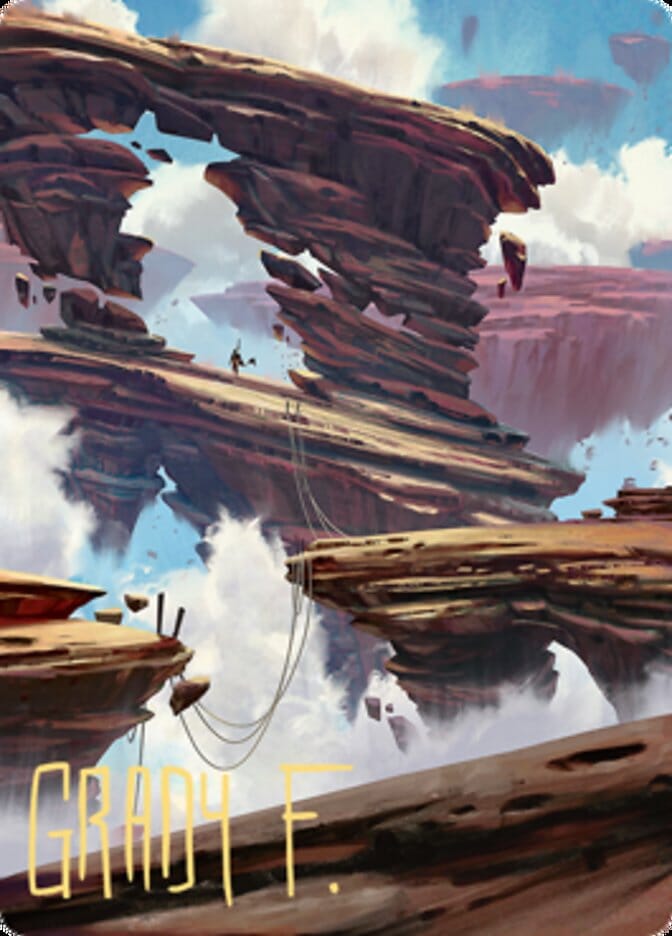 Boulderloft Pathway Art Card (Gold-Stamped Signature) [Zendikar Rising Art Series] MTG Single Magic: The Gathering  | Multizone: Comics And Games