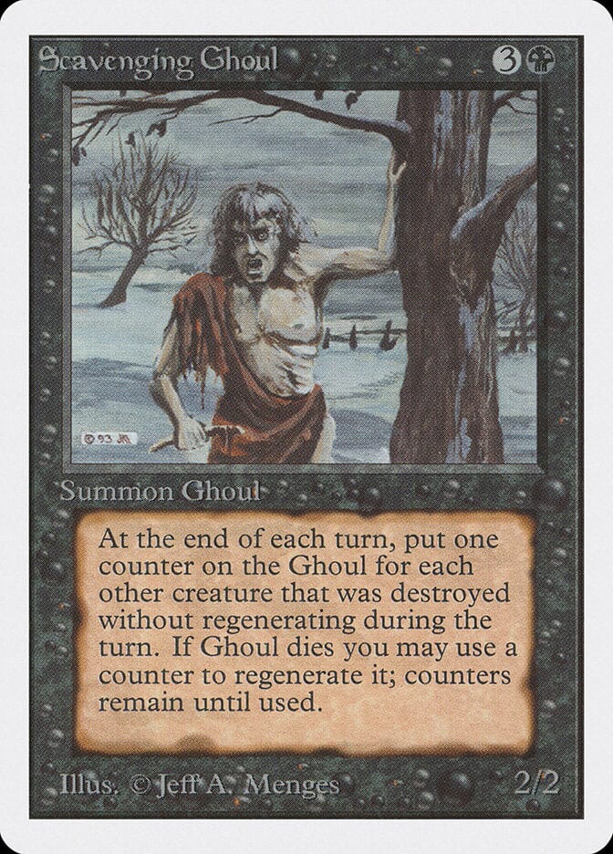 Scavenging Ghoul [Unlimited Edition] MTG Single Magic: The Gathering  | Multizone: Comics And Games