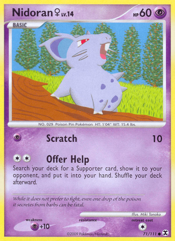 Nidoran (71/111) (Female) [Platinum: Rising Rivals] Pokemon Single Pokémon  | Multizone: Comics And Games