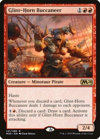 Glint-Horn Buccaneer [Core Set 2020 Promos] MTG Single Magic: The Gathering  | Multizone: Comics And Games