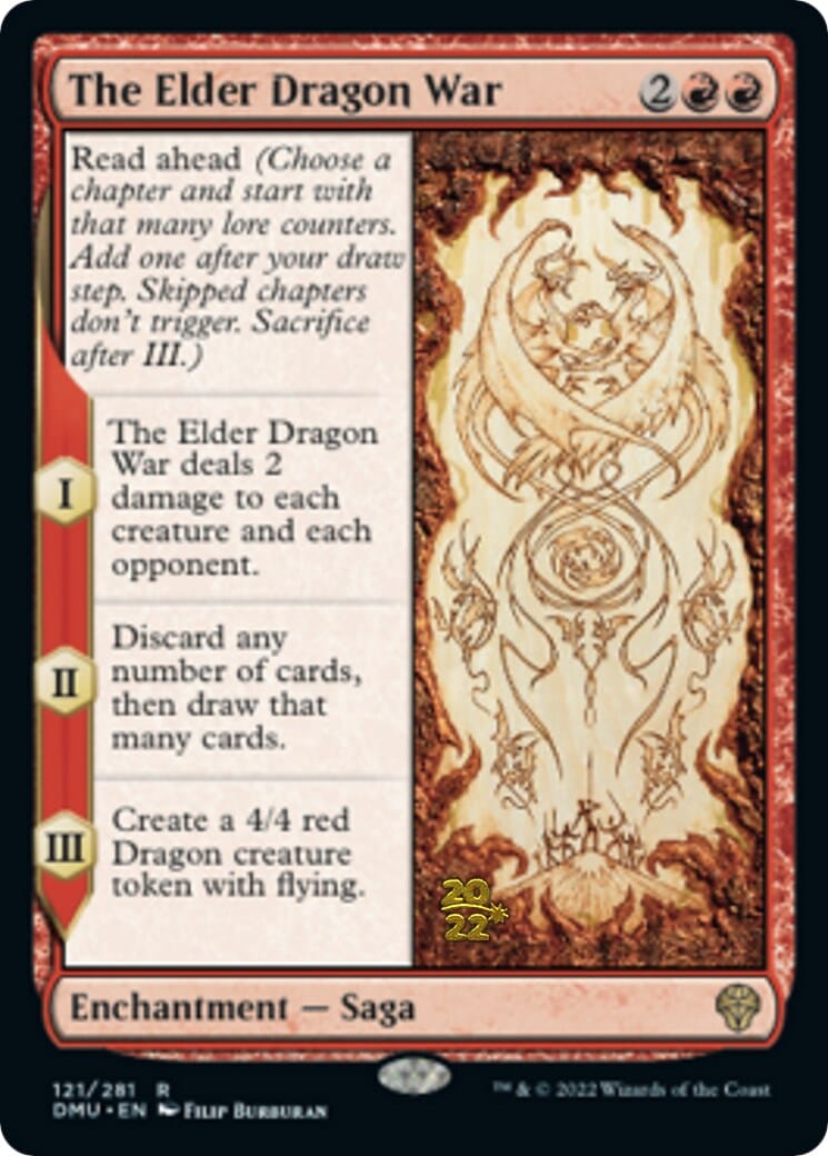The Elder Dragon War [Dominaria United Prerelease Promos] MTG Single Magic: The Gathering  | Multizone: Comics And Games
