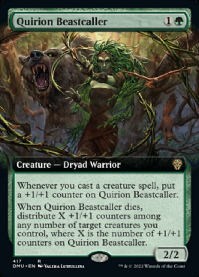 Quirion Beastcaller (Extended Art) [Dominaria United] MTG Single Magic: The Gathering  | Multizone: Comics And Games