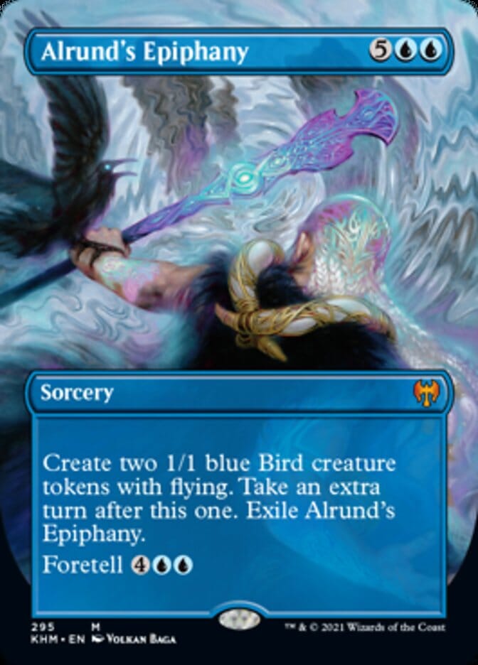 Alrund's Epiphany (Borderless Alternate Art) [Kaldheim] MTG Single Magic: The Gathering  | Multizone: Comics And Games