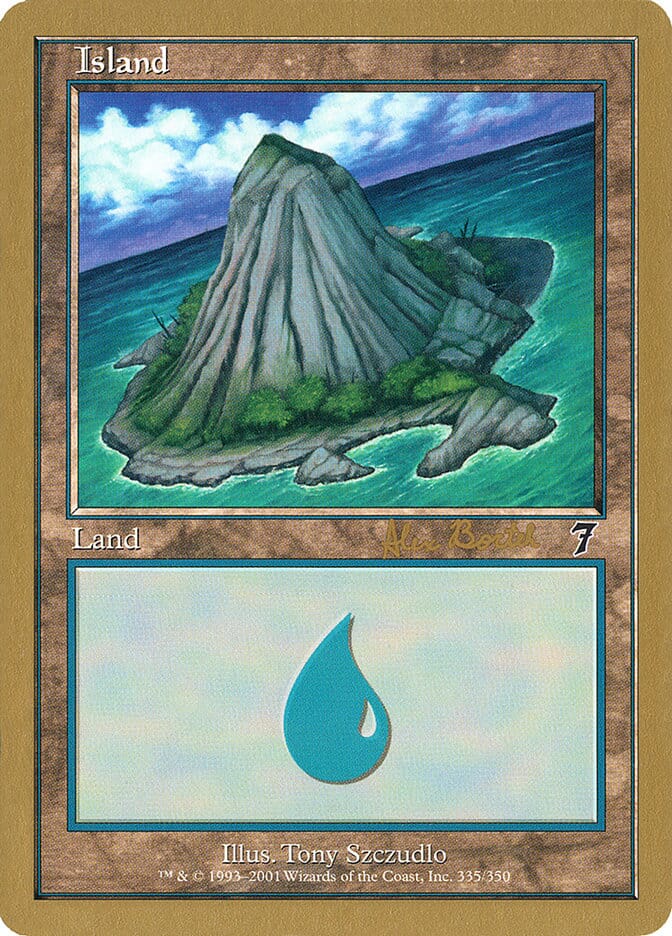 Island (ab335a) (Alex Borteh) [World Championship Decks 2001] MTG Single Magic: The Gathering  | Multizone: Comics And Games