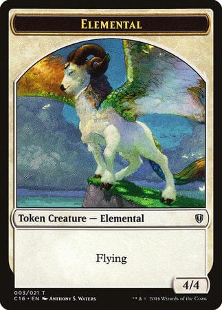 Elemental // Soldier Double-sided Token [Commander 2016 Tokens] MTG Single Magic: The Gathering  | Multizone: Comics And Games