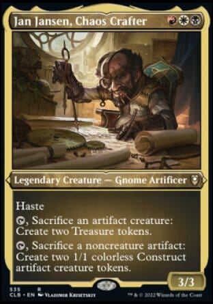 Jan Jansen, Chaos Crafter (Foil Etched) [Commander Legends: Battle for Baldur's Gate] MTG Single Magic: The Gathering  | Multizone: Comics And Games