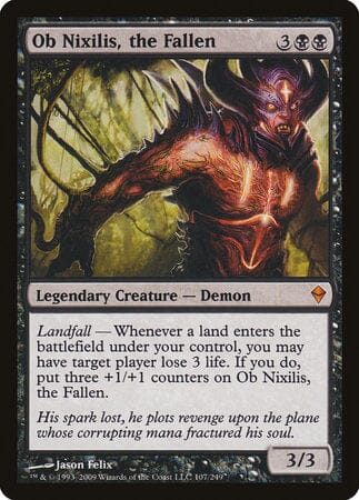 Ob Nixilis, the Fallen [Zendikar] MTG Single Magic: The Gathering  | Multizone: Comics And Games