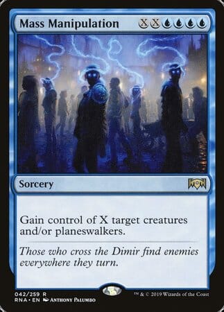 Mass Manipulation [Ravnica Allegiance] MTG Single Magic: The Gathering  | Multizone: Comics And Games
