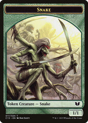 Beast // Snake (017) Double-Sided Token [Commander 2015 Tokens] MTG Single Magic: The Gathering  | Multizone: Comics And Games