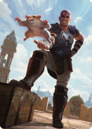 Minsc & Boo, Timeless Heroes Art Card (72) [Commander Legends: Battle for Baldur's Gate Art Series] MTG Single Magic: The Gathering  | Multizone: Comics And Games