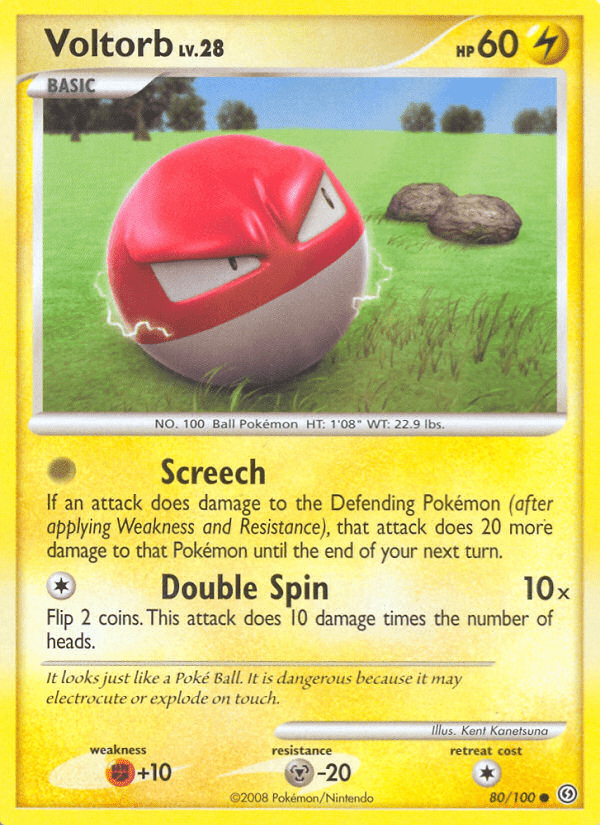 Voltorb (80/100) [Diamond & Pearl: Stormfront] Pokemon Single Pokémon  | Multizone: Comics And Games