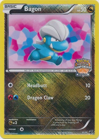 Bagon (6/20) (Regional Championship) [Black & White: Dragon Vault] Pokemon Single Pokémon  | Multizone: Comics And Games