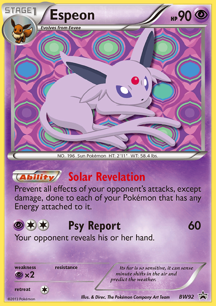 Espeon (BW92) [Black & White: Black Star Promos] Pokemon Single Pokémon  | Multizone: Comics And Games