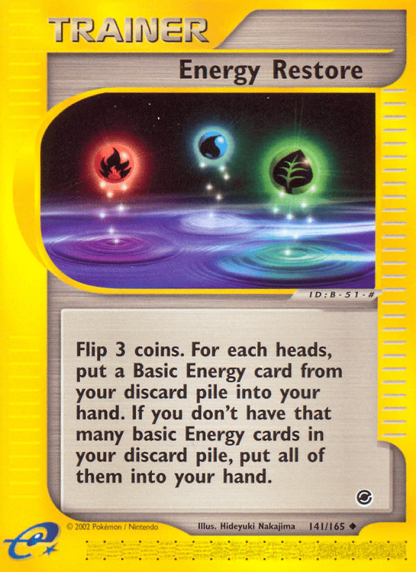 Energy Restore (141/165) [Expedition: Base Set] Pokemon Single Pokémon  | Multizone: Comics And Games