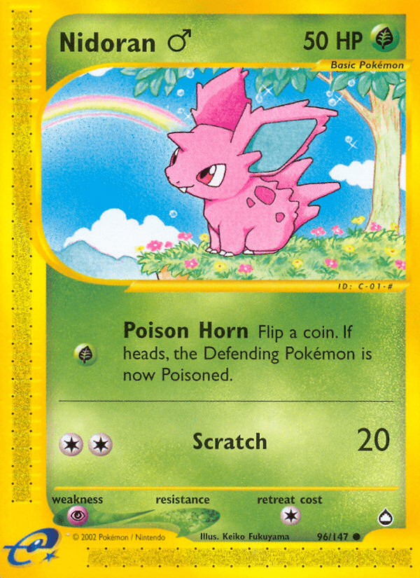 Nidoran (96/147) (Male) [Aquapolis] Pokemon Single Pokémon  | Multizone: Comics And Games