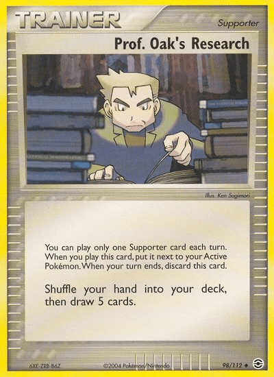 Prof. Oak's Research (98/112) [EX: FireRed & LeafGreen] Pokemon Single Pokémon  | Multizone: Comics And Games