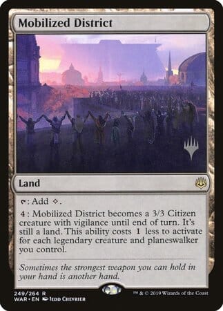 Mobilized District [War of the Spark Promos] MTG Single Magic: The Gathering  | Multizone: Comics And Games