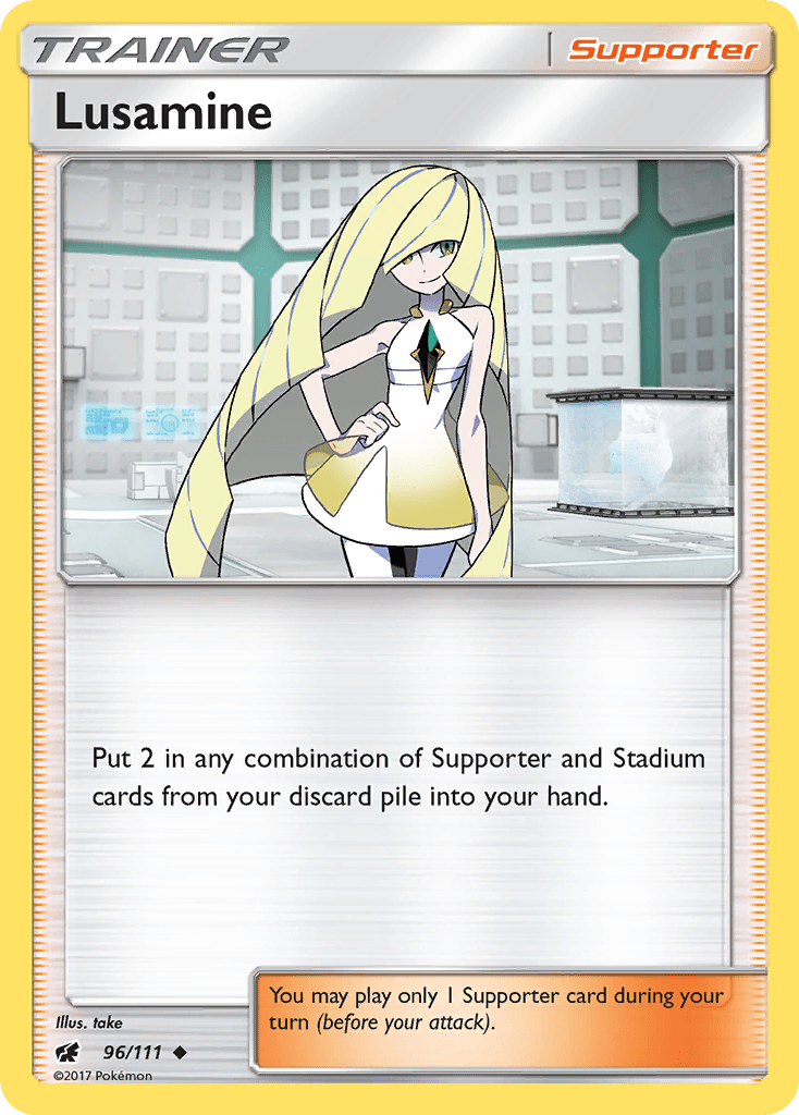 Lusamine (96/111) [Sun & Moon: Crimson Invasion] Pokemon Single Pokémon  | Multizone: Comics And Games