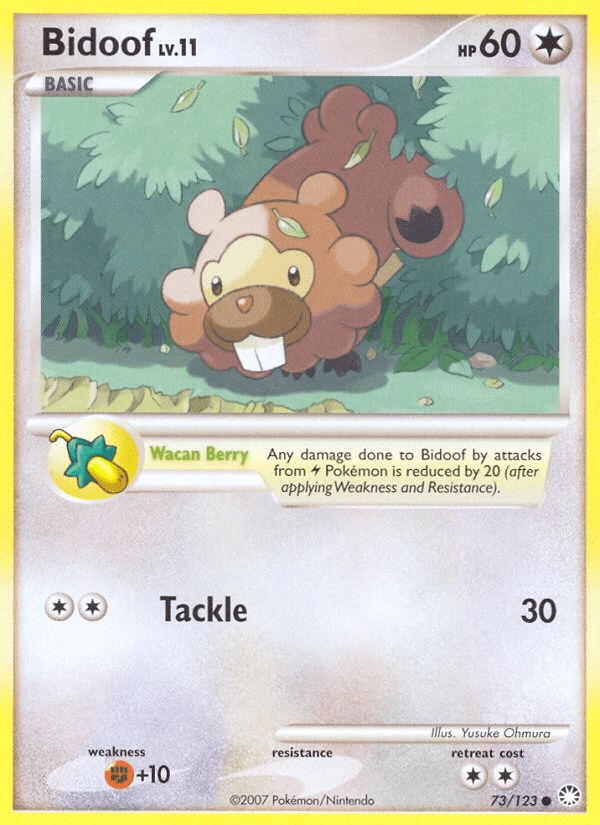 Bidoof (73/123) [Diamond & Pearl: Mysterious Treasures] Pokemon Single Pokémon  | Multizone: Comics And Games