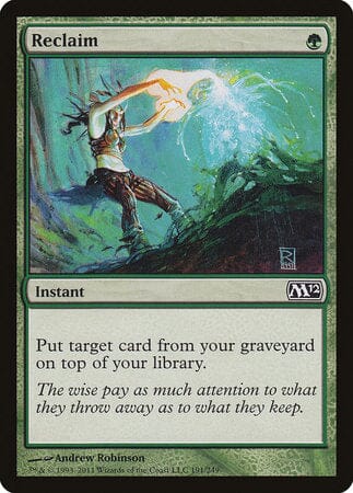Reclaim [Magic 2012] MTG Single Magic: The Gathering  | Multizone: Comics And Games