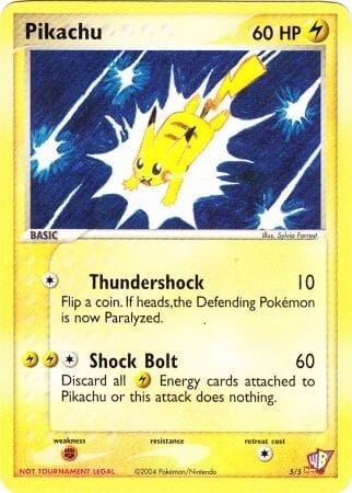 Pikachu (5/5) [Kids WB Promos] Pokemon Single Pokémon  | Multizone: Comics And Games
