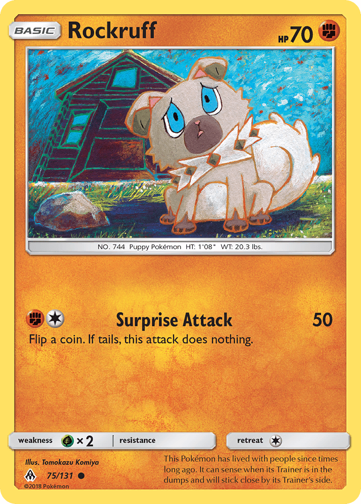 Rockruff (75/131) [Sun & Moon: Forbidden Light] Pokemon Single Pokémon  | Multizone: Comics And Games