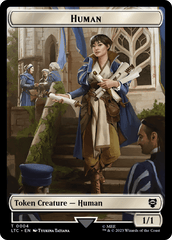 Human Knight // Human Double-Sided Token [The Lord of the Rings: Tales of Middle-Earth Commander Tokens] MTG Single Magic: The Gathering  | Multizone: Comics And Games