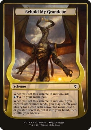 Behold My Grandeur (Archenemy: Nicol Bolas) [Archenemy: Nicol Bolas Schemes] MTG Single Magic: The Gathering  | Multizone: Comics And Games