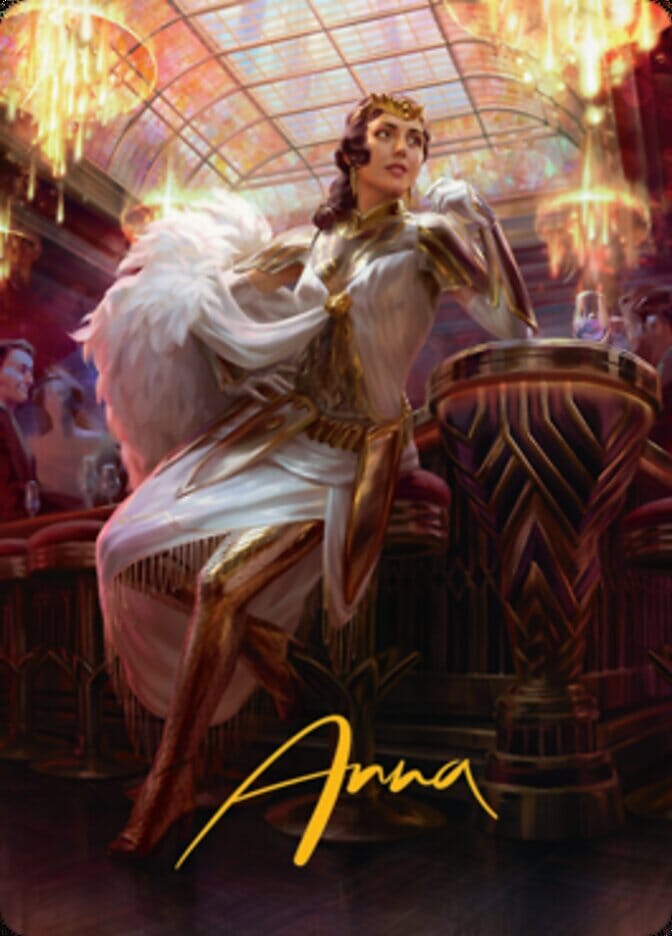 Elspeth Resplendent 1 Art Card (Gold-Stamped Signature) [Streets of New Capenna Art Series] MTG Single Magic: The Gathering  | Multizone: Comics And Games