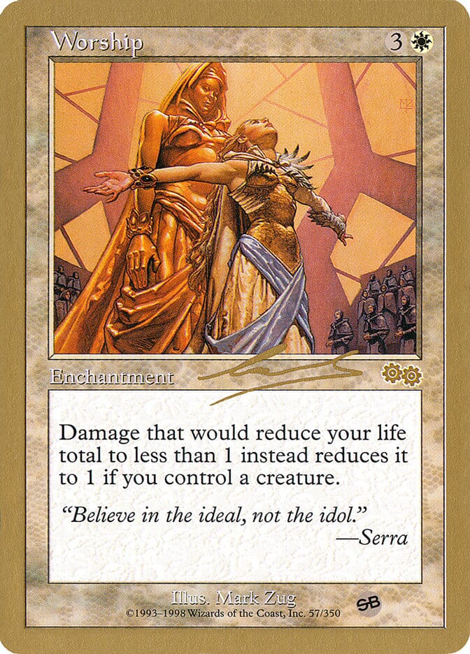 Worship (Nicolas Labarre) (SB) [World Championship Decks 2000] MTG Single Magic: The Gathering  | Multizone: Comics And Games