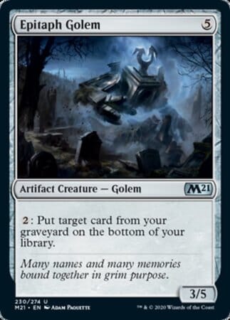 Epitaph Golem [Core Set 2021] MTG Single Magic: The Gathering  | Multizone: Comics And Games